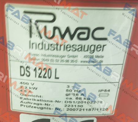 20784-A  Ruwac