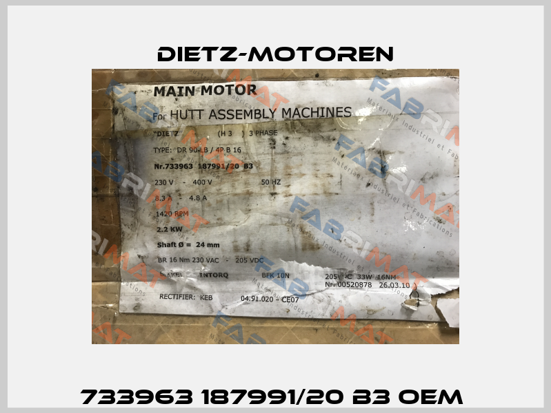 733963 187991/20 B3 oem  Dietz-Motoren