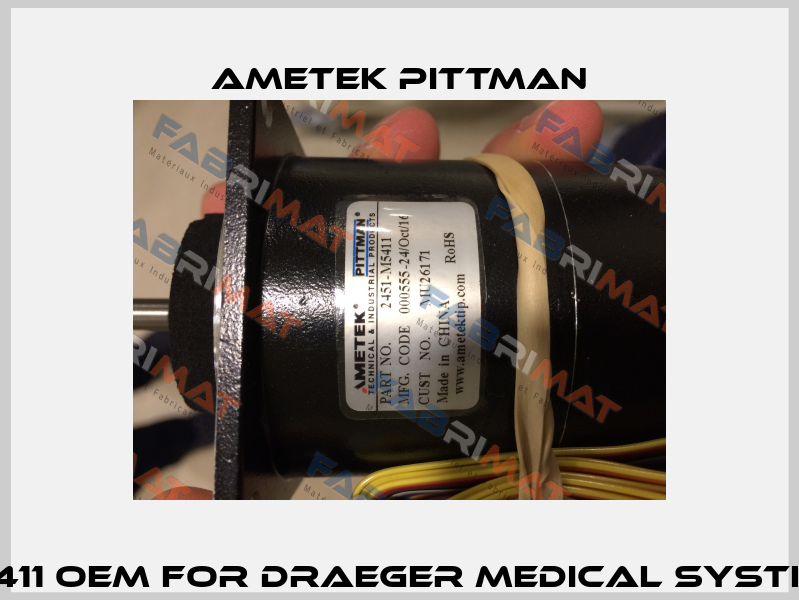 2151-M5411 OEM for Draeger Medical Systems Inc  Ametek Pittman