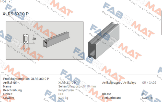 XLRS 3X10 P FlexLink