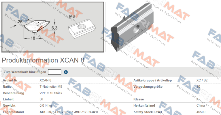 XCAN 8 (1*10)  FlexLink