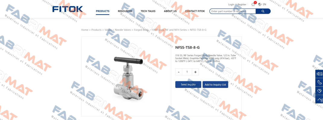 NFHSS-TS8-8-G Fitok