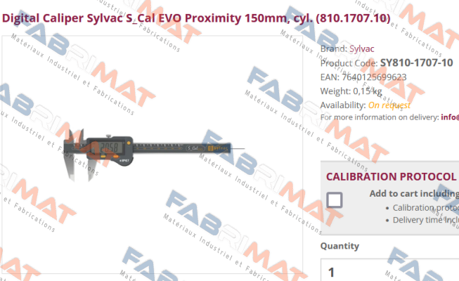 SY810-1707-10 Sylvac