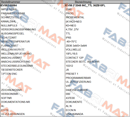 IEV582-00064 TR Electronic