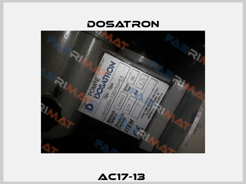 AC17-13  Dosatron