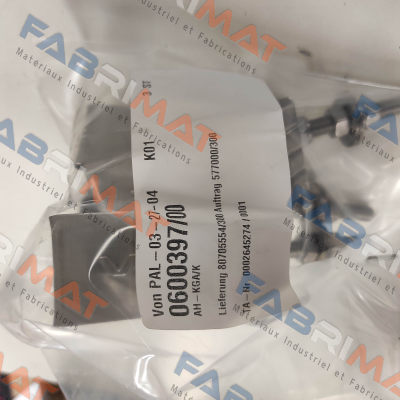 P/N: 0600397/00, Type: AH-KGA/K Vahle