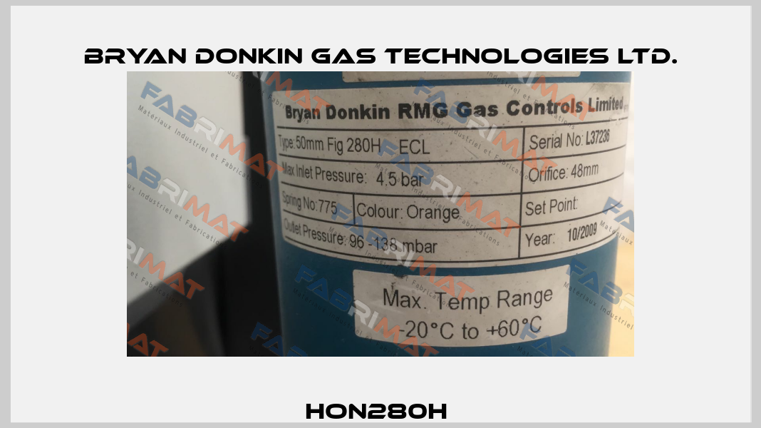 HON280H  Bryan Donkin Gas Technologies Ltd.