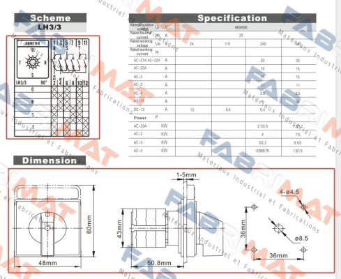 LW26-20 LH3.3A21I CanTak