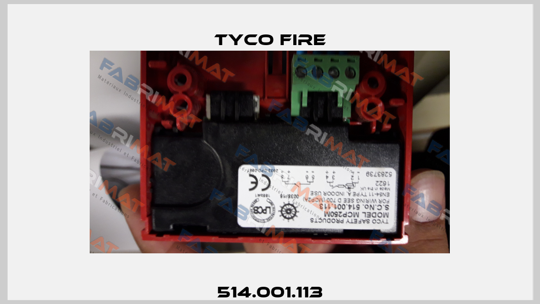 514.001.113 Tyco Fire