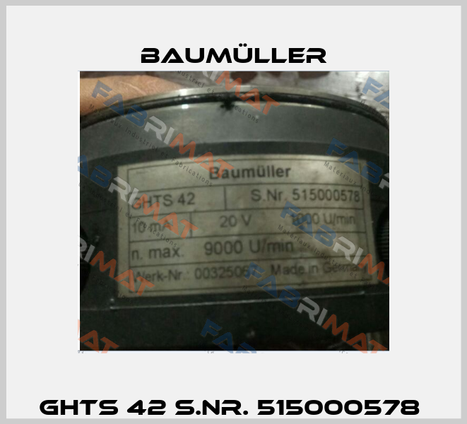 GHTS 42 S.Nr. 515000578  Baumüller