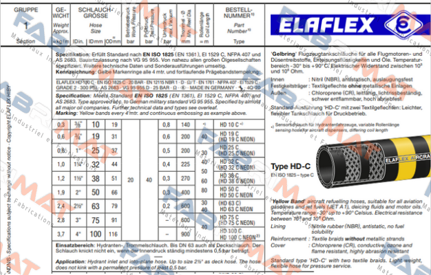 HD 50 C (26 m) Elaflex