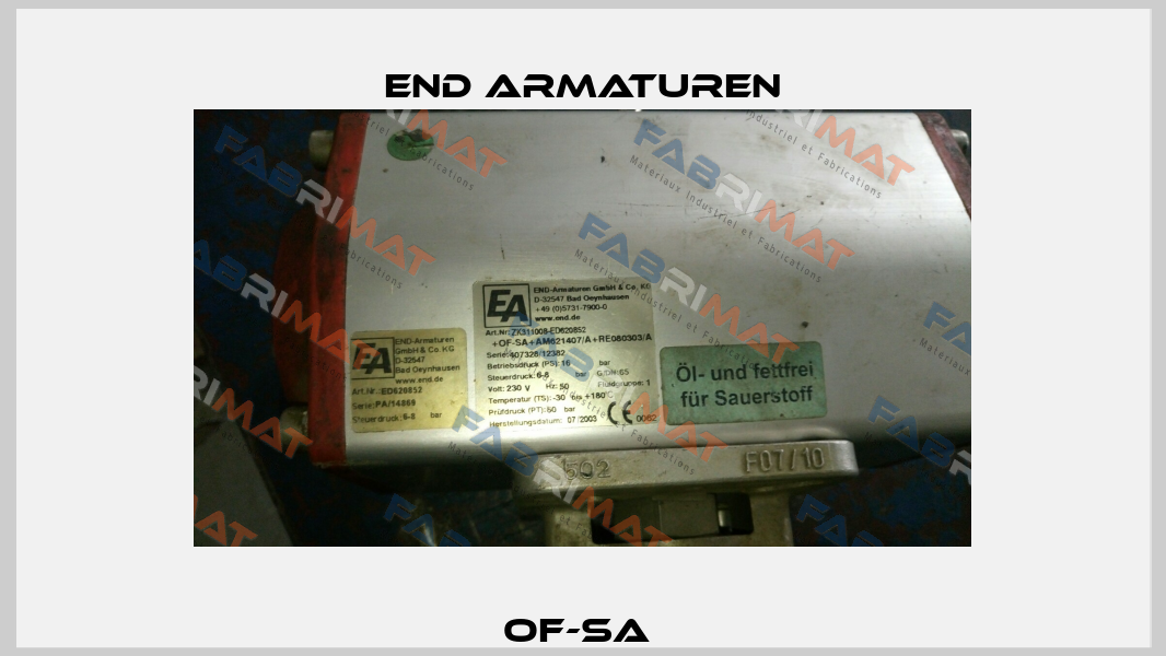 OF-SA  End Armaturen