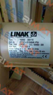 Type: 152052 320/110 oem Linak