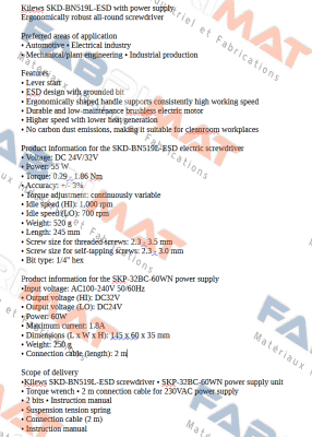 SKD-BN519L-ESD with power supply SKP-32BC-60WN Kilews