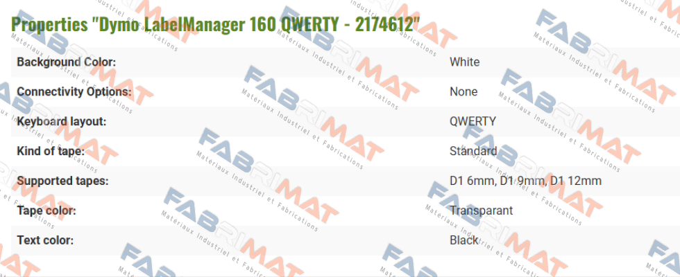 Qwerty keyboard (2174612) DYMO