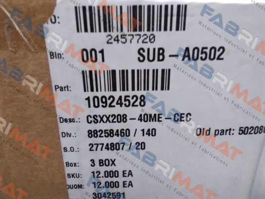 50208CSBR System Plast