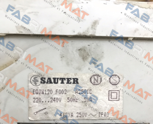 EQJW120 F002 A2501C  Sauter