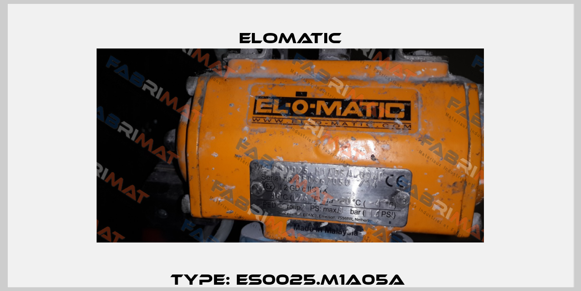 Type: ES0025.M1A05A  Elomatic