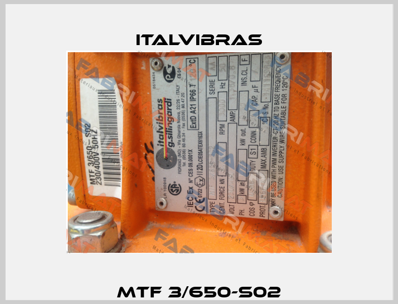MTF 3/650-S02  Italvibras