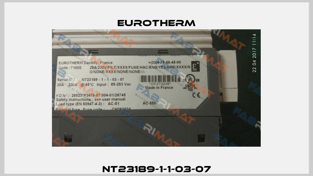 NT23189-1-1-03-07 Eurotherm
