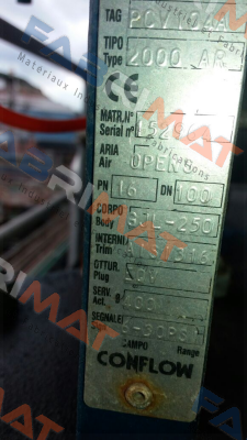 2000AR replacement PCV-104-A CONFLOW