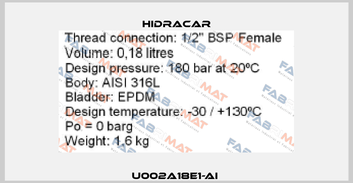 U002A18E1-AI  Hidracar
