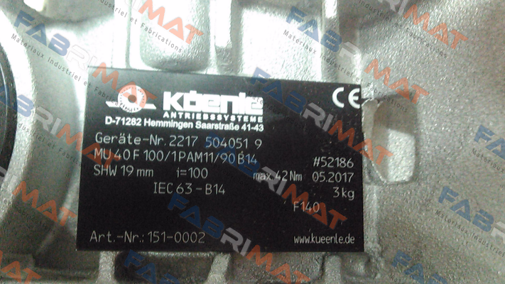 151-0002  (103-0691)  Küenle
