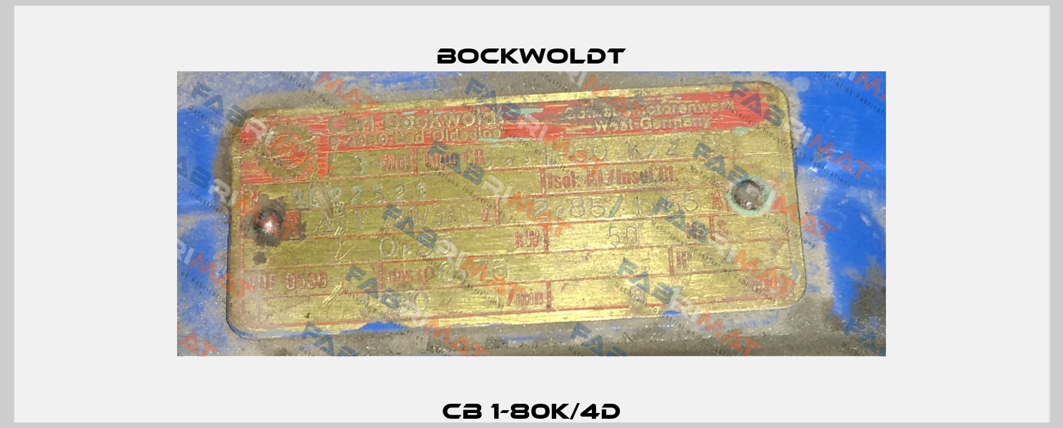 CB 1-80K/4D Bockwoldt
