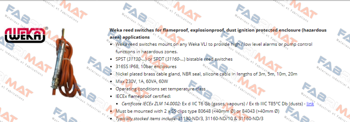 31160-ND/10 Weka
