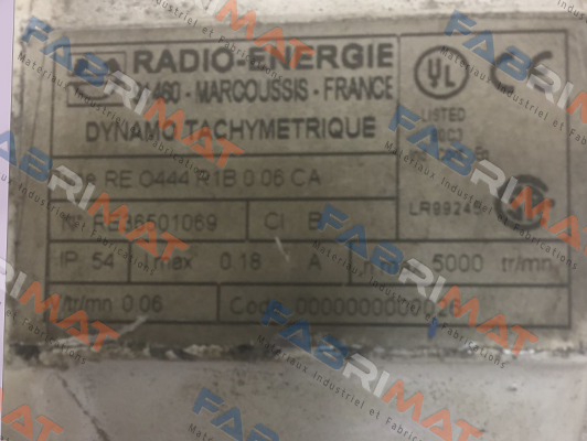 RE O444 R1B 0 06 CA   Radio Energie