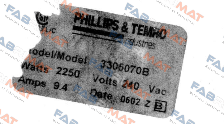 3305070B Phillips-Temro