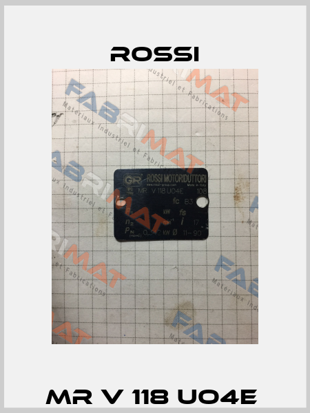 MR V 118 UO4E  Rossi