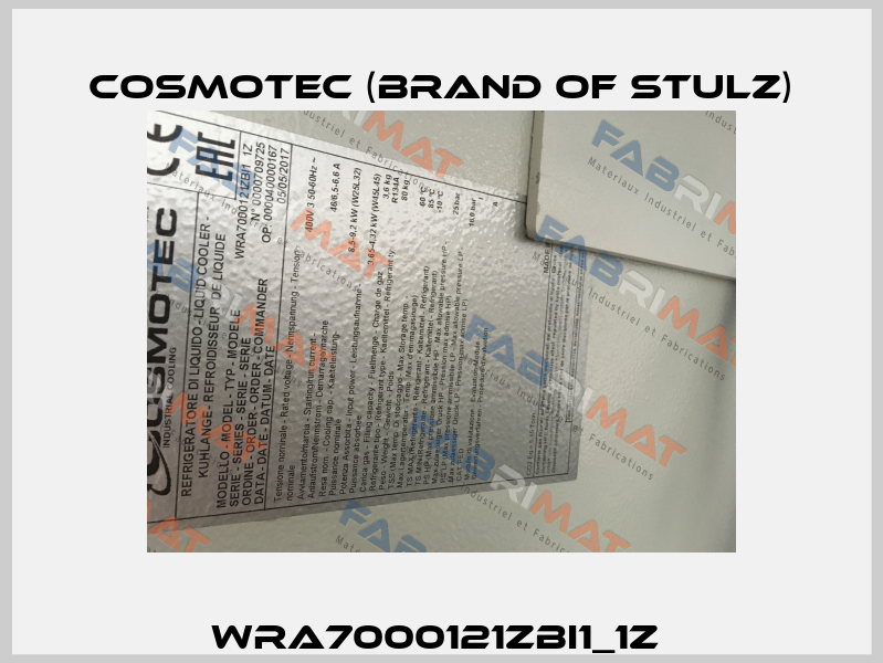 WRA7000121ZBI1_1Z  Cosmotec (brand of Stulz)