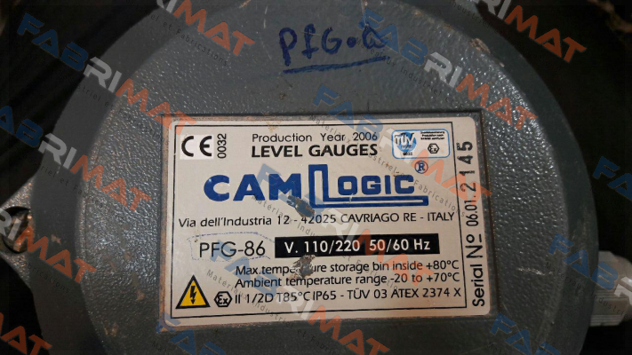 PFG-86 V.110/220 50/60Hz Camlogic