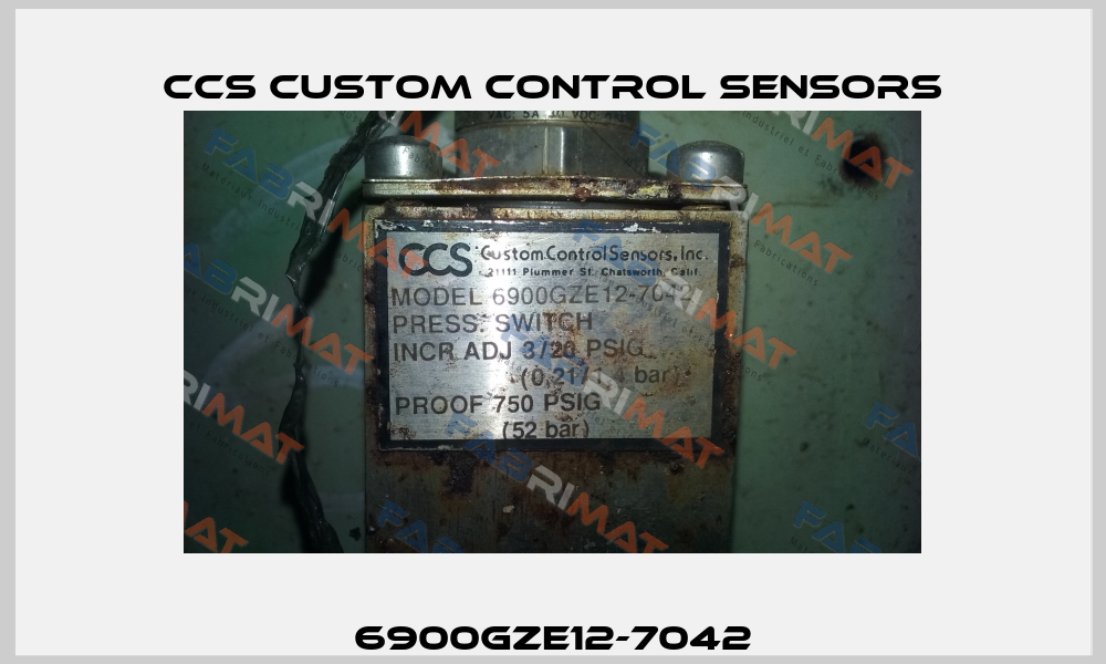 6900GZE12-7042 CCS Custom Control Sensors