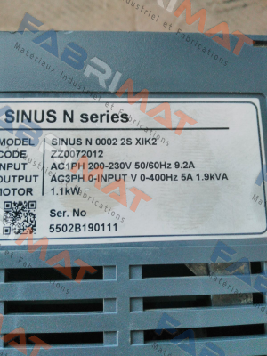 SINUS N 0002 2S XIK2 Sinus