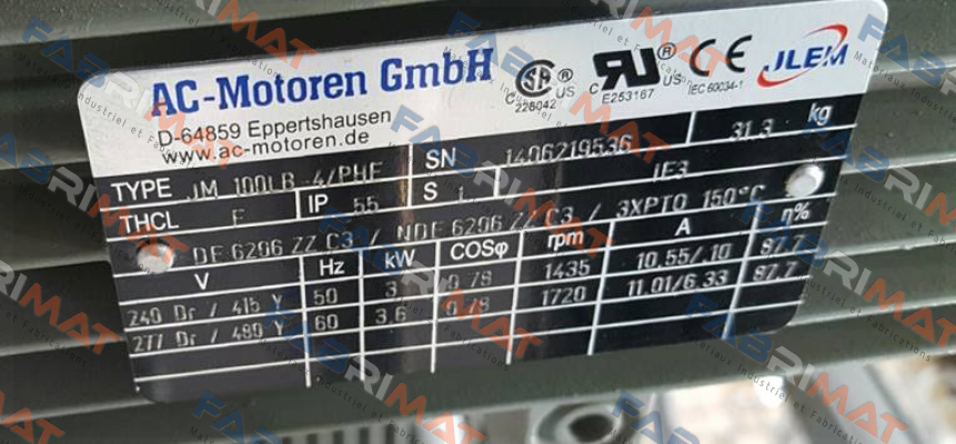 FCA 100 LB-4/ PHE AC Motoren