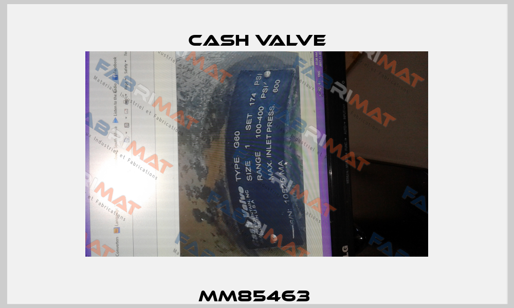 MM85463  Cash Valve