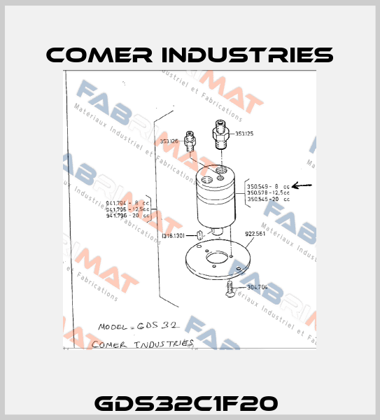 GDS32C1F20  Comer Industries