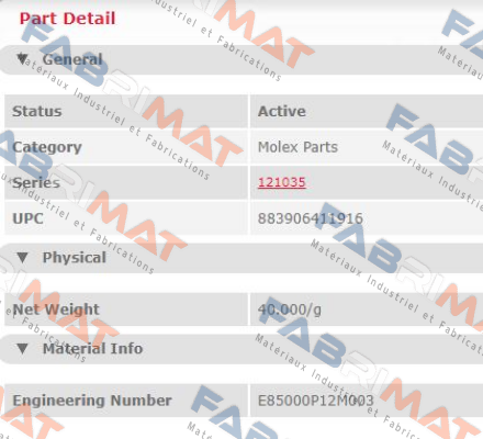 E85000P12M003  Molex