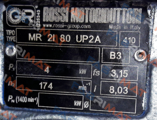 MR 2I 80 UP2A - 28x250 - 8,03 Rossi