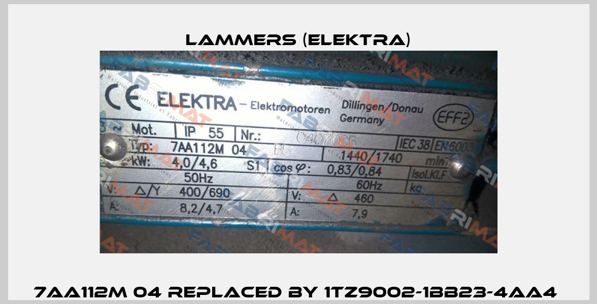 7AA112M 04 replaced by 1TZ9002-1BB23-4AA4  Lammers (Elektra)