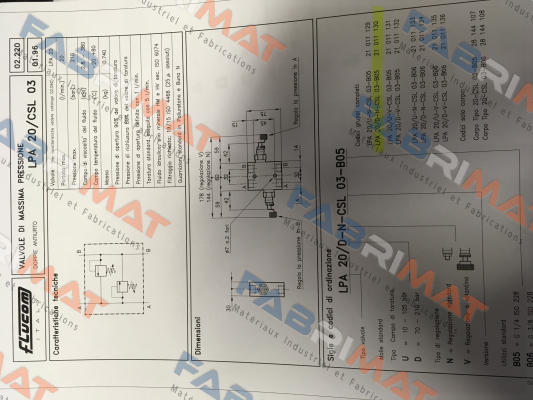 LPA 20 / D-N -CSL 03-B05   21 011 130   Flucom