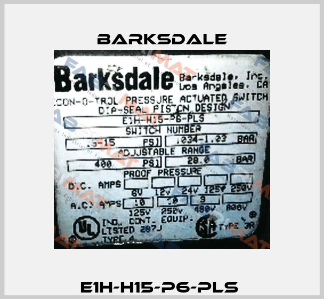 E1H-H15-P6-PLS  Barksdale