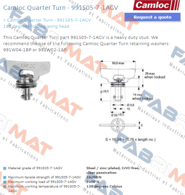 991S05-7-1AGV Camloc