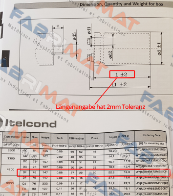 AYUX-HR 350V 4.700μF 20%(M) 76x143mm (660114)  Itelcond
