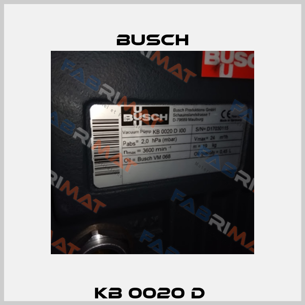 KB 0020 D  Busch