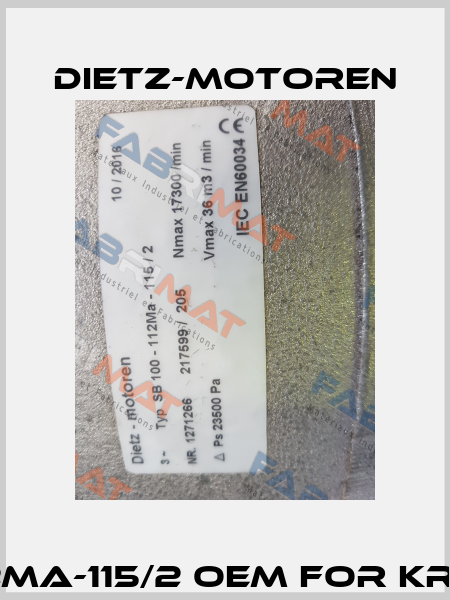 SB 100-112Ma-115/2 OEM for KRONES AG  Dietz-Motoren
