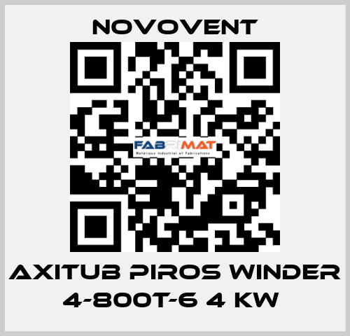 AXITUB PIROS WINDER 4-800T-6 4 KW  Novovent
