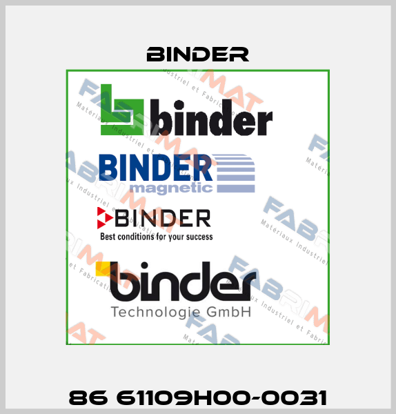 86 61109H00-0031 Binder